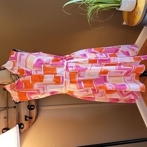 AGB Pink and Orange Sleeveless Sundress